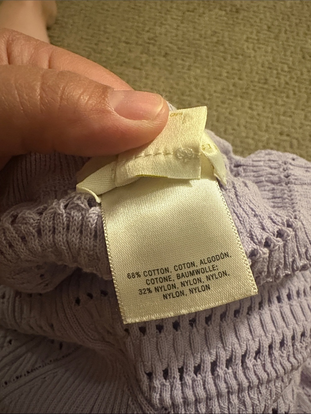 Anthropologie Maeve Lavender Scoop-Neck Knit Knee Length Dress Size Large - Picture 7 of 12